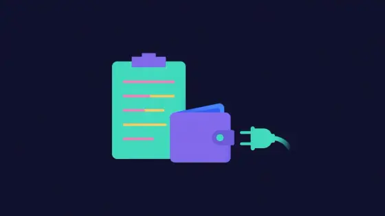 Checklist clipboard next to a plug approaching a wallet socket