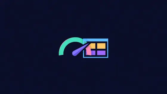 Speedometer pointing to fast beside a lightweight website window