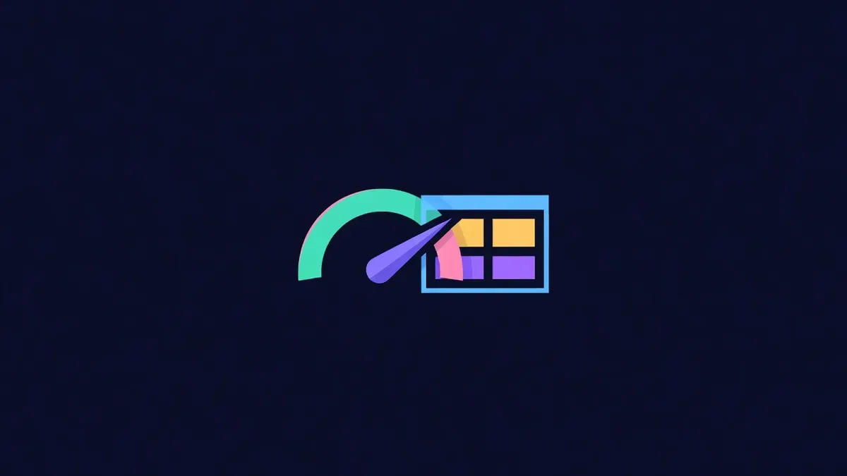 Speedometer pointing to fast beside a lightweight website window