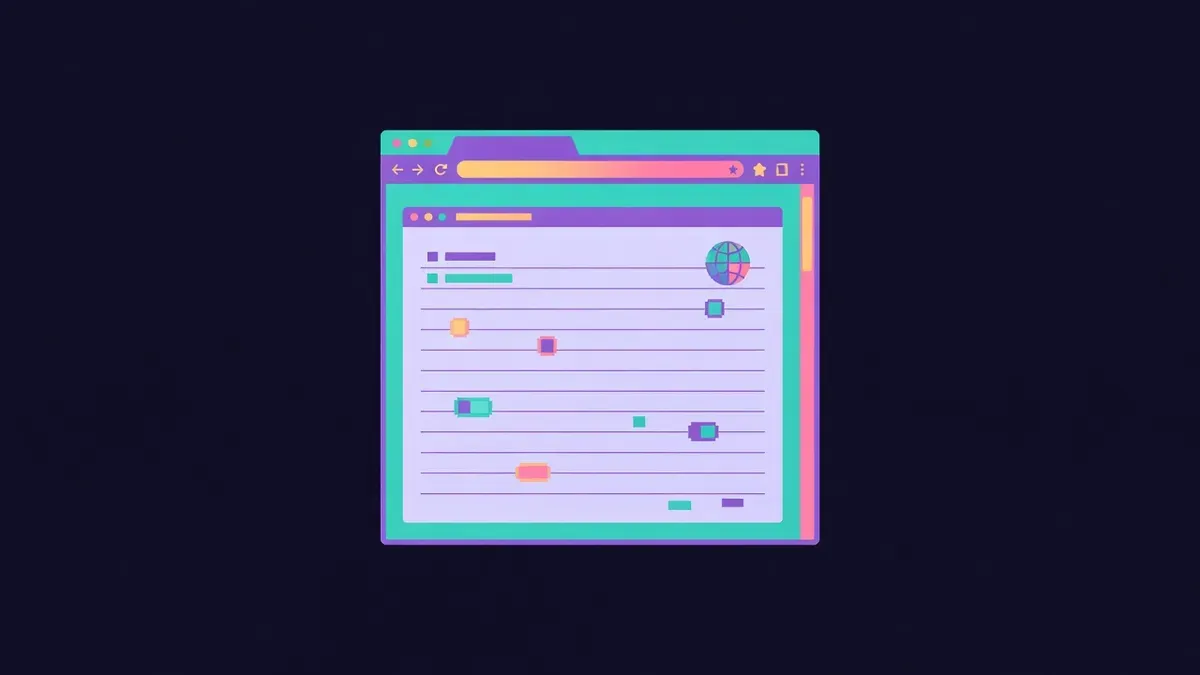 Old style browser window with a guestbook, pixel badges and a globe icon