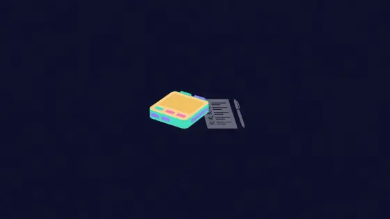 Hardware wallet on a desk beside a checklist and pen