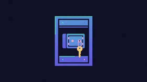 Locked safe inside a server rack with a key on a chain
