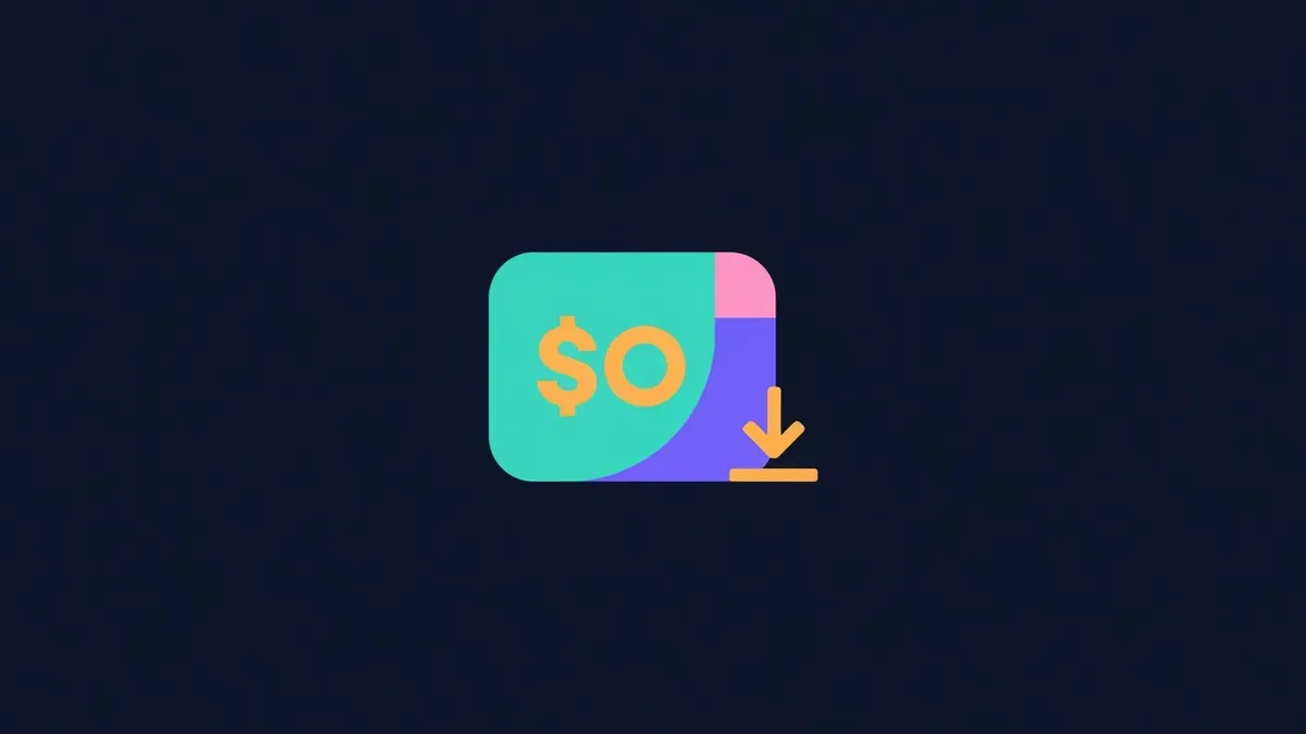 Product card with a USDC price and a download arrow